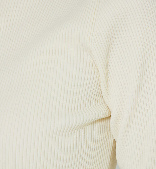 abahouse mavie「ポリエステルリブハイネックプルオーバー」|ニット・セーター|