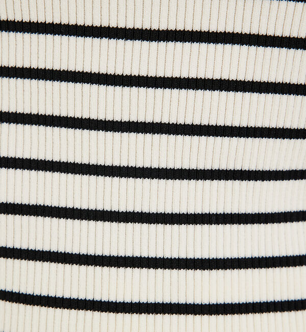 abahouse mavie「ポリエステルリブハイネックプルオーバー」|ニット・セーター|