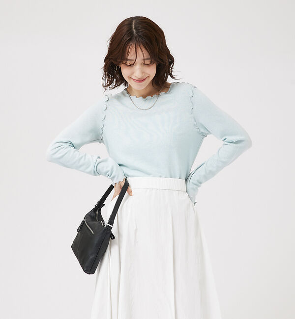 abahouse mavie「スパークナイロンクルーネックプルオーバー」|Tシャツ・カットソー|