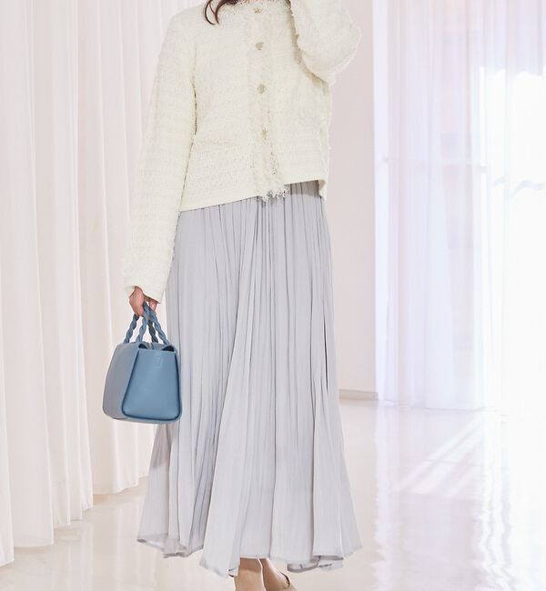 abahouse mavie「ツィードニットジャケット」|カーディガン|