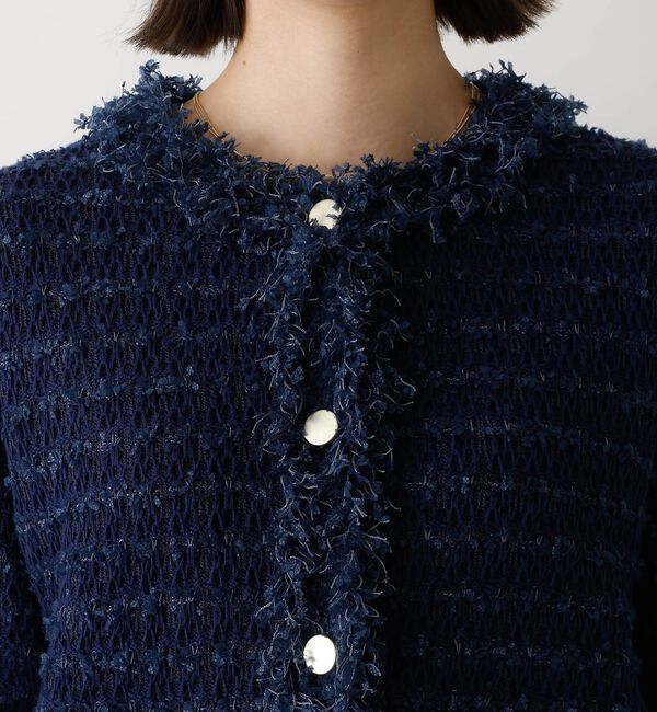 abahouse mavie「ツィードニットジャケット」|カーディガン|