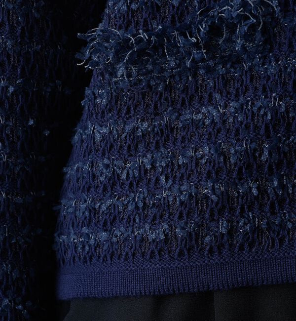 abahouse mavie「ツィードニットジャケット」|カーディガン|