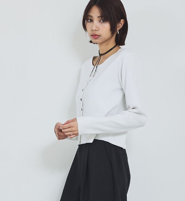 abahouse mavie「ショートカーディガン」|カーディガン|