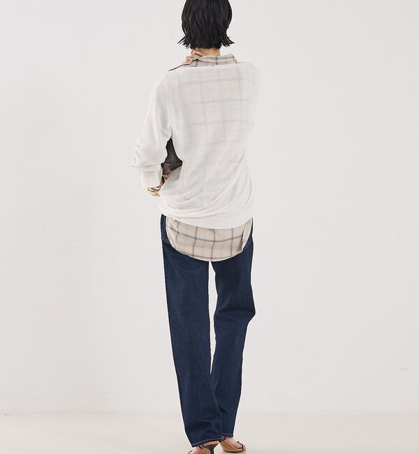 The Store by C' 「【COCUCA】リネンVネックニット【予約】」|ニット・セーター|