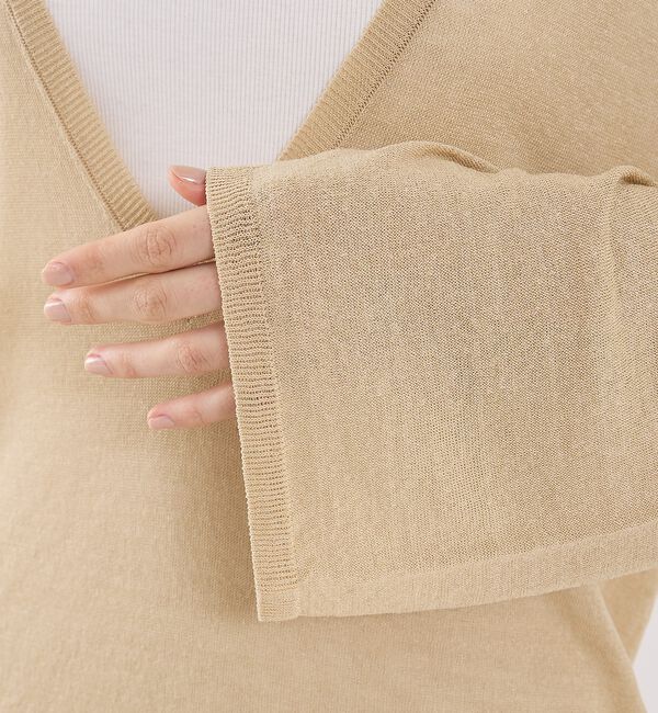 The Store by C' 「【COCUCA】リネンVネックニット【予約】」|ニット・セーター|