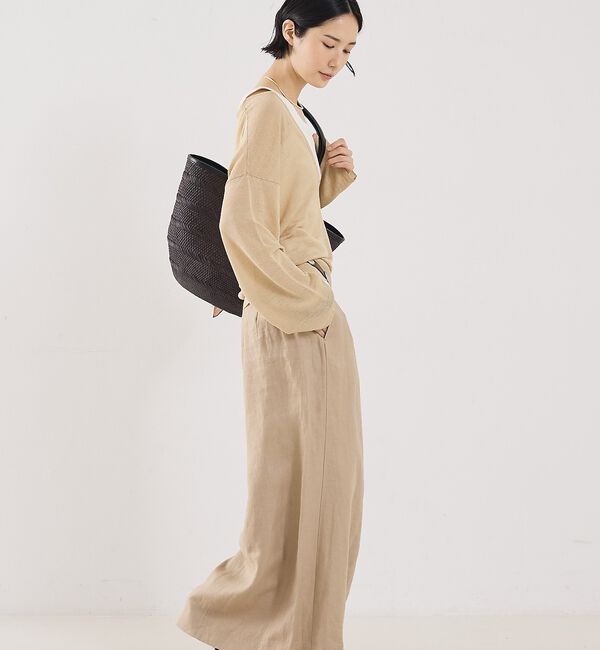 The Store by C' 「【COCUCA】リネンVネックニット【予約】」|ニット・セーター|