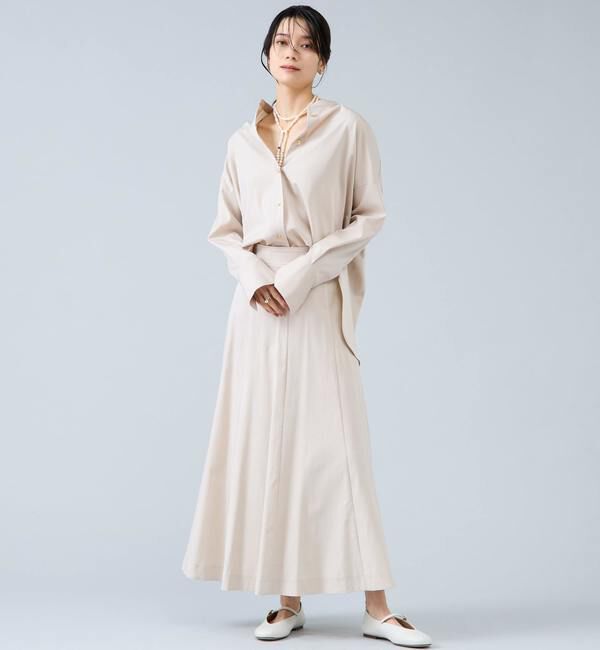 Liesse「バンドカラーロングシャツ」|シャツ・ブラウス|