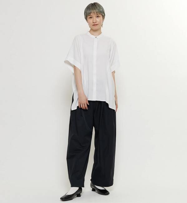 Soffitto「【nota della mano sinistra（ノータ デラ マノ シニストラ）】ドルマンスクエアシャツ」|シャツ・ブラウス|