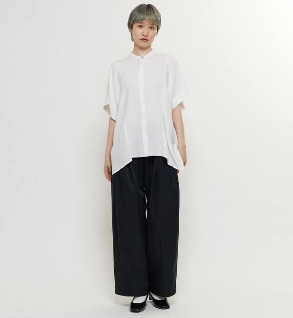 Soffitto「【nota della mano sinistra（ノータ デラ マノ シニストラ）】ドルマンスクエアシャツ」|シャツ・ブラウス|
