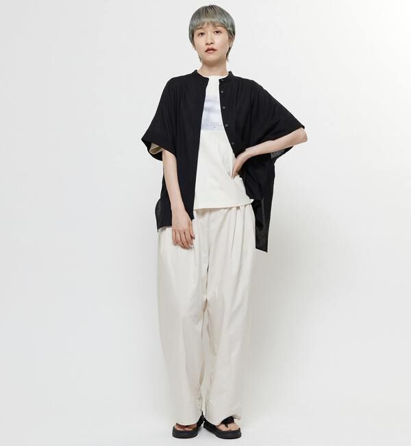 Soffitto「【nota della mano sinistra（ノータ デラ マノ シニストラ）】ドルマンスクエアシャツ」|シャツ・ブラウス|