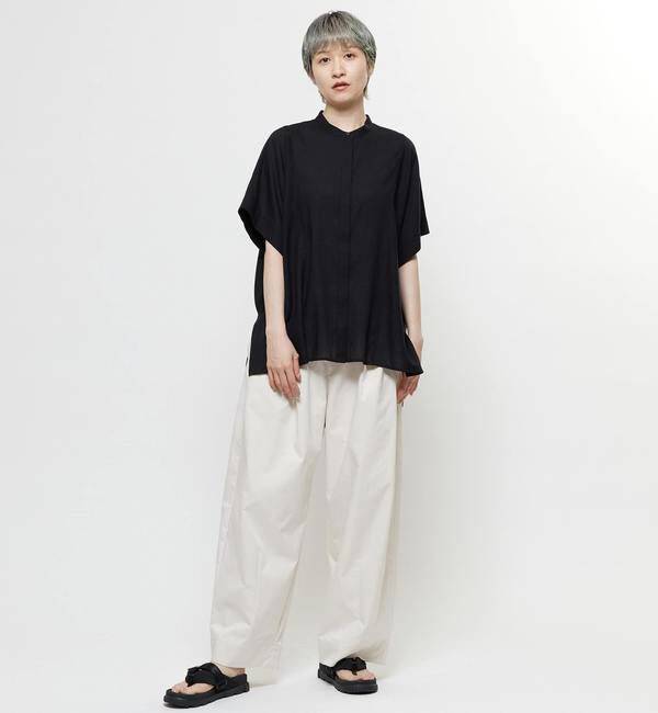 Soffitto「【nota della mano sinistra（ノータ デラ マノ シニストラ）】ドルマンスクエアシャツ」|シャツ・ブラウス|