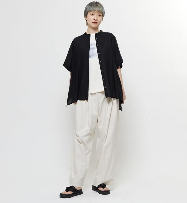 Soffitto「【nota della mano sinistra（ノータ デラ マノ シニストラ）】ドルマンスクエアシャツ」|シャツ・ブラウス|
