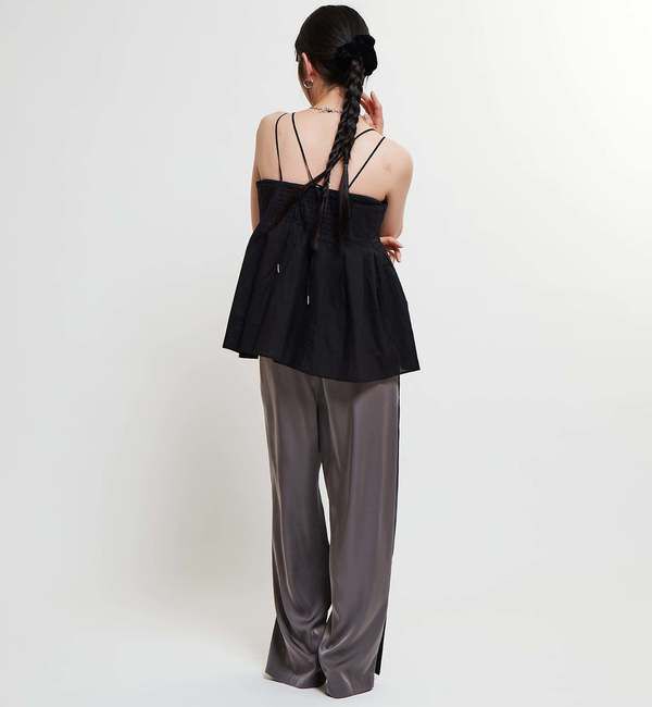 Soffitto「インド綿タックフレアーキャミブラウス」|シャツ・ブラウス|