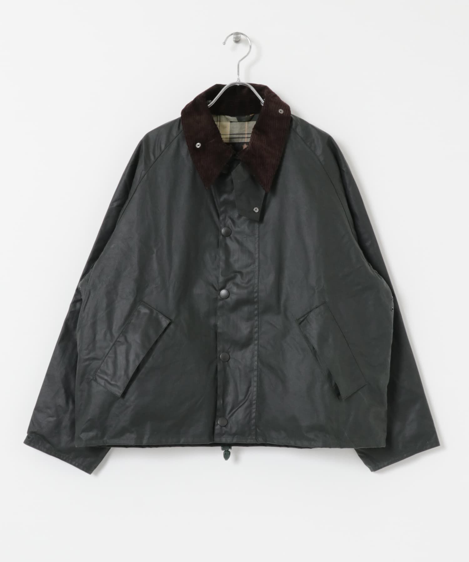 URBAN RESEARCH DOORS「OS TRANSPORT WAX JACKET」|ノーカラーコート|