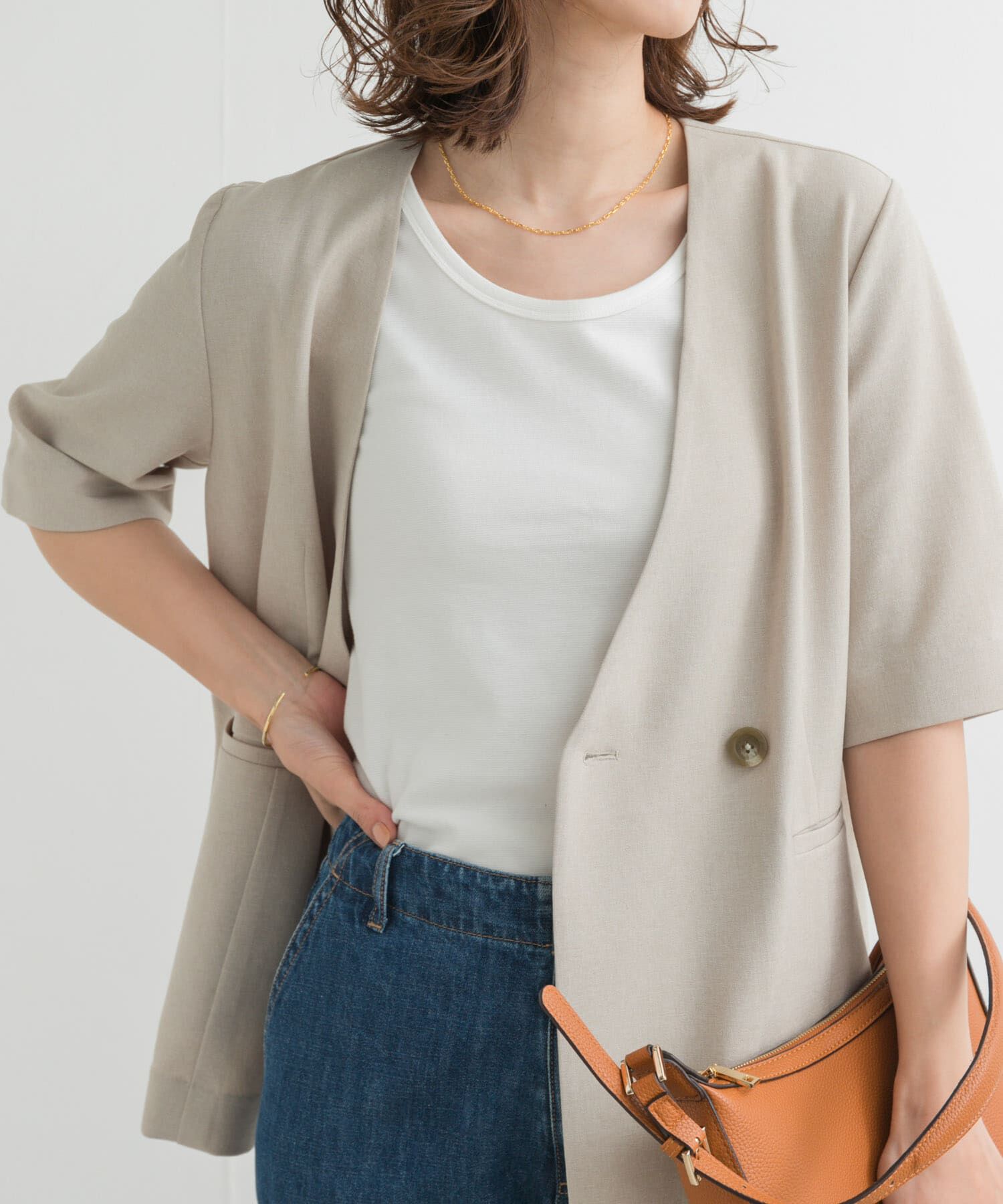 URBAN RESEARCH DOORS「リップルベーシックタンクトップ」|タンクトップ|