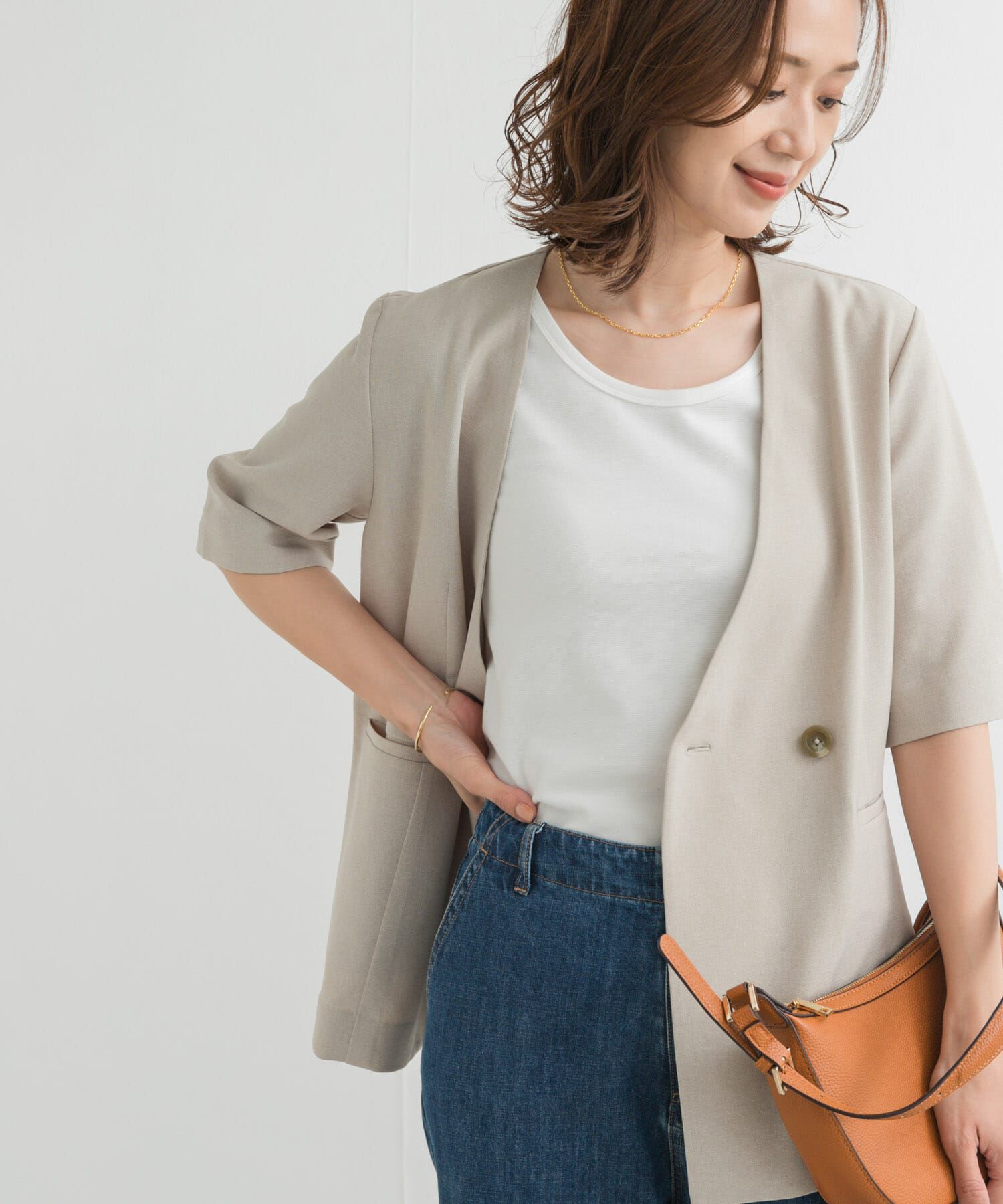 URBAN RESEARCH DOORS「リップルベーシックタンクトップ」|タンクトップ|