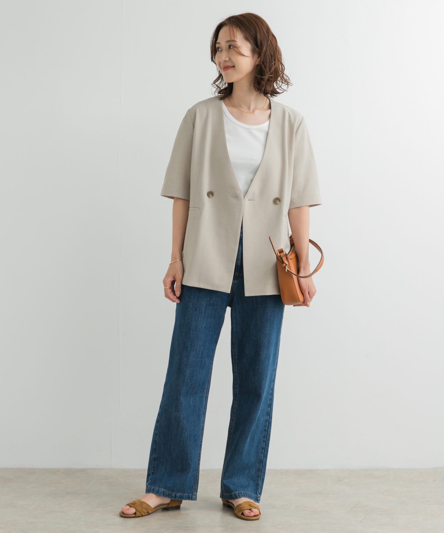 URBAN RESEARCH DOORS「リップルベーシックタンクトップ」|タンクトップ|