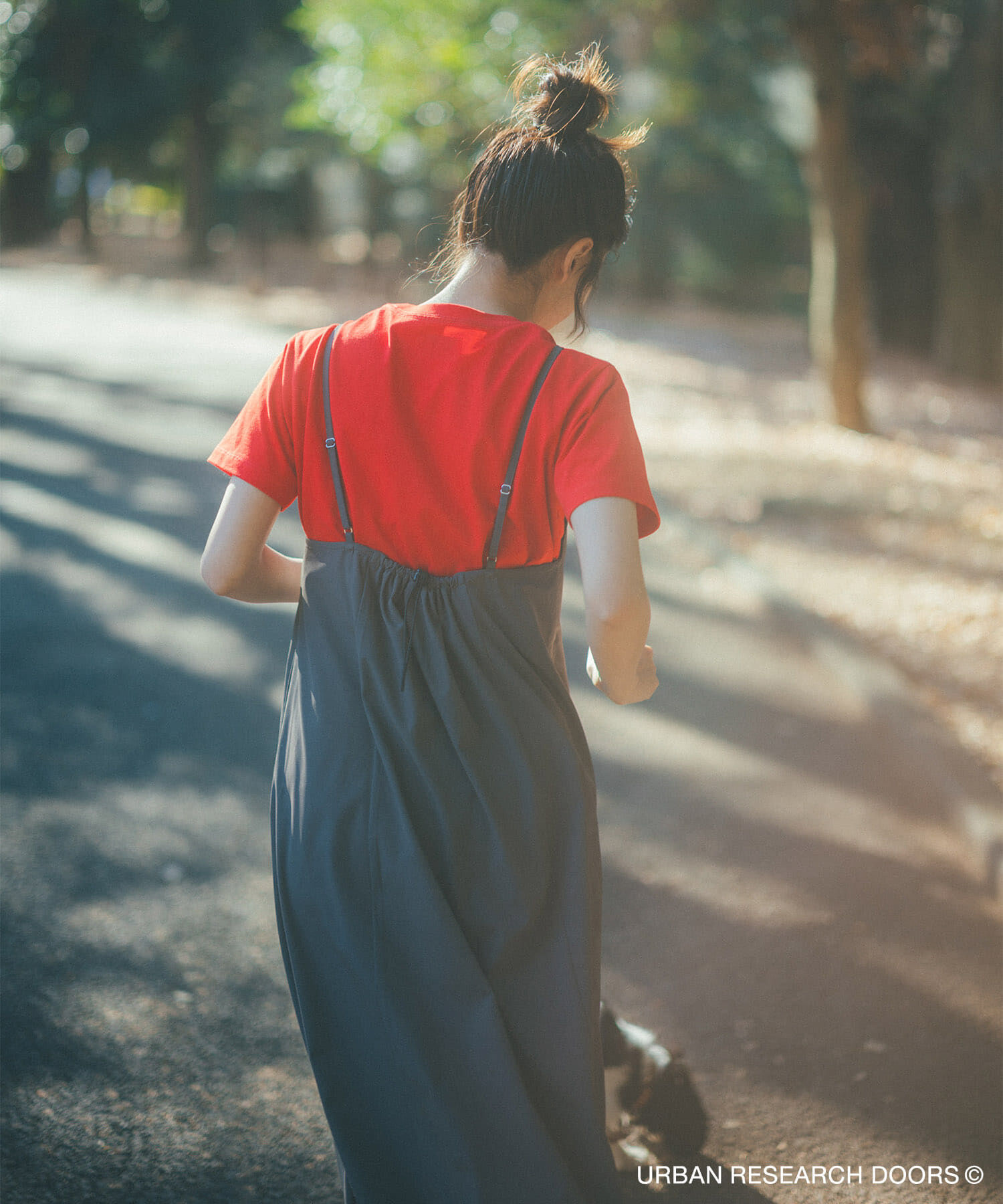 URBAN RESEARCH DOORS「『仁村紗和さん着用』『UR TECH』ｻﾏｼｪｱﾊﾞｯｸﾄﾞﾛｽﾄｷｬﾐﾜﾝ」|ワンピース|