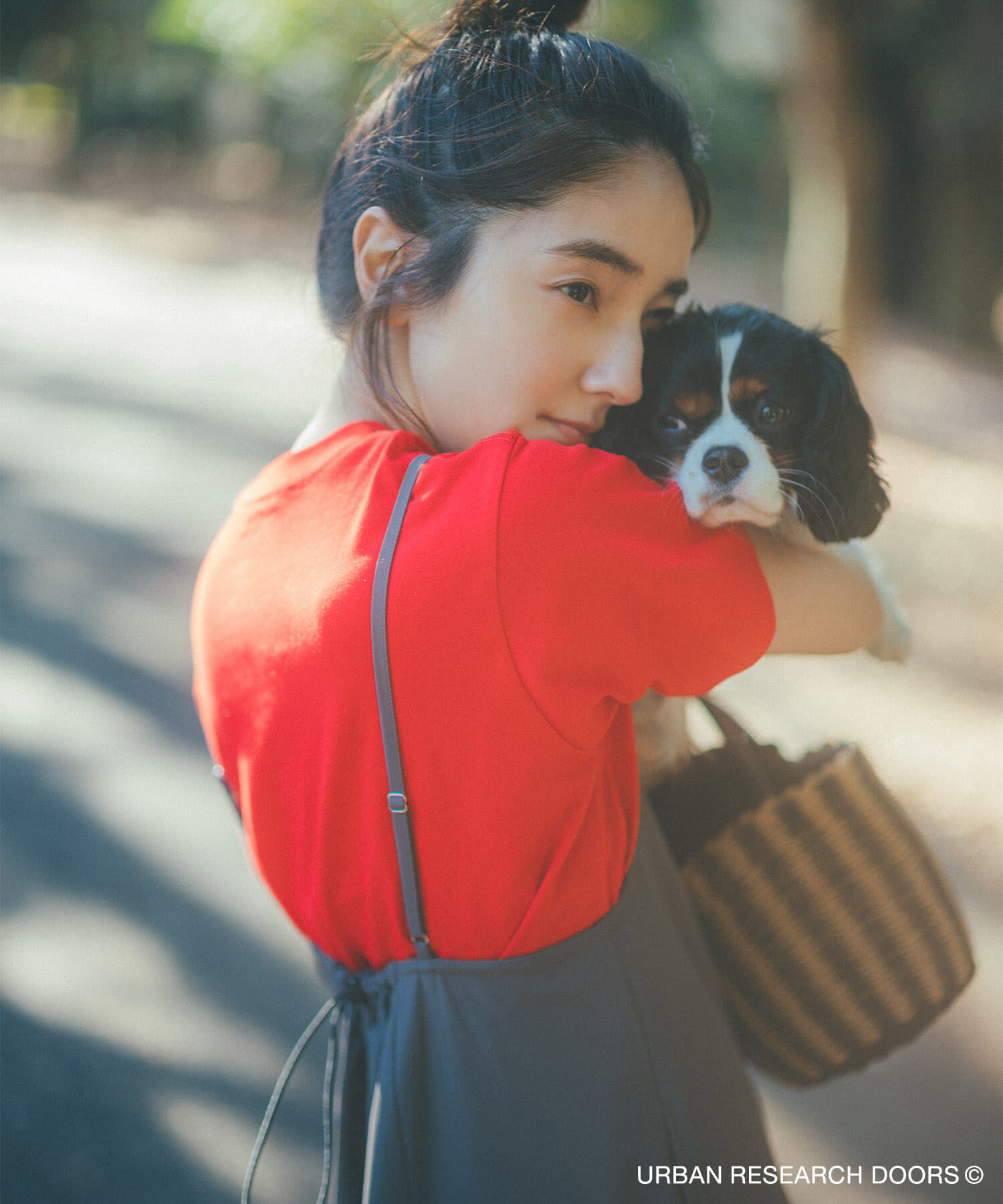 URBAN RESEARCH DOORS「『仁村紗和さん着用』『UR TECH』ｻﾏｼｪｱﾊﾞｯｸﾄﾞﾛｽﾄｷｬﾐﾜﾝ」|ワンピース|