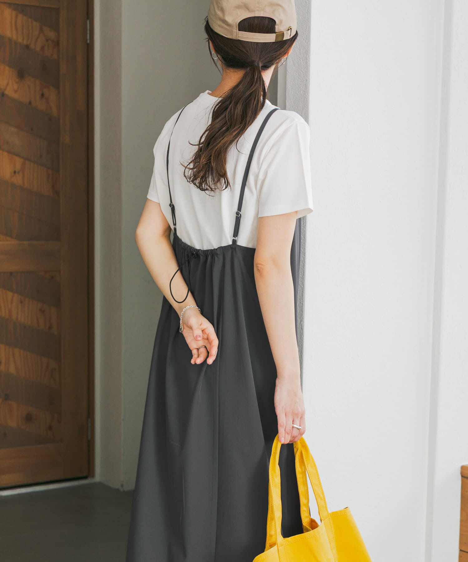 URBAN RESEARCH DOORS「『仁村紗和さん着用』『UR TECH』ｻﾏｼｪｱﾊﾞｯｸﾄﾞﾛｽﾄｷｬﾐﾜﾝ」|ワンピース|