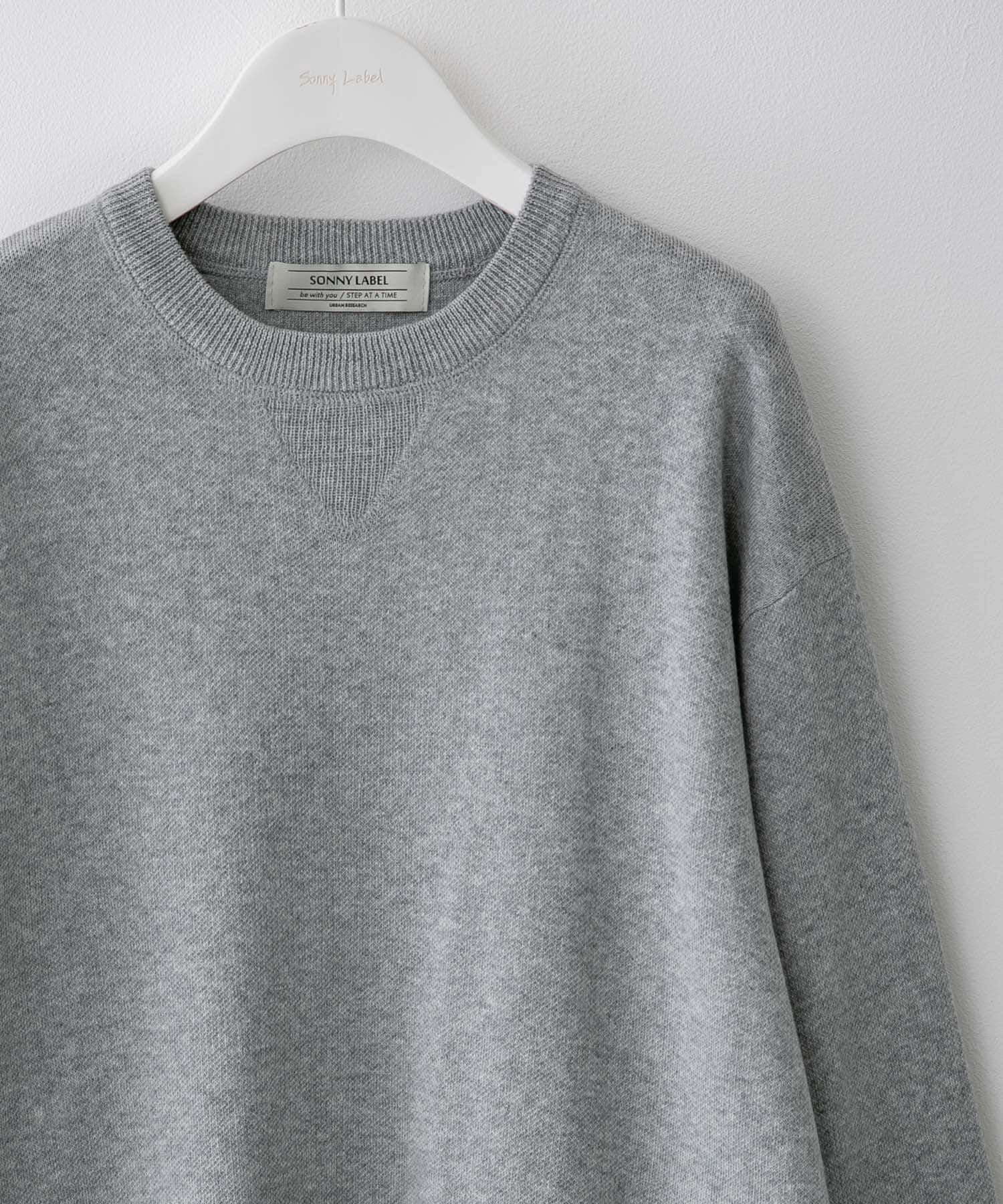 Sonny Label 「スウェットライクニットプルオーバー」|ニット・セーター|グレー