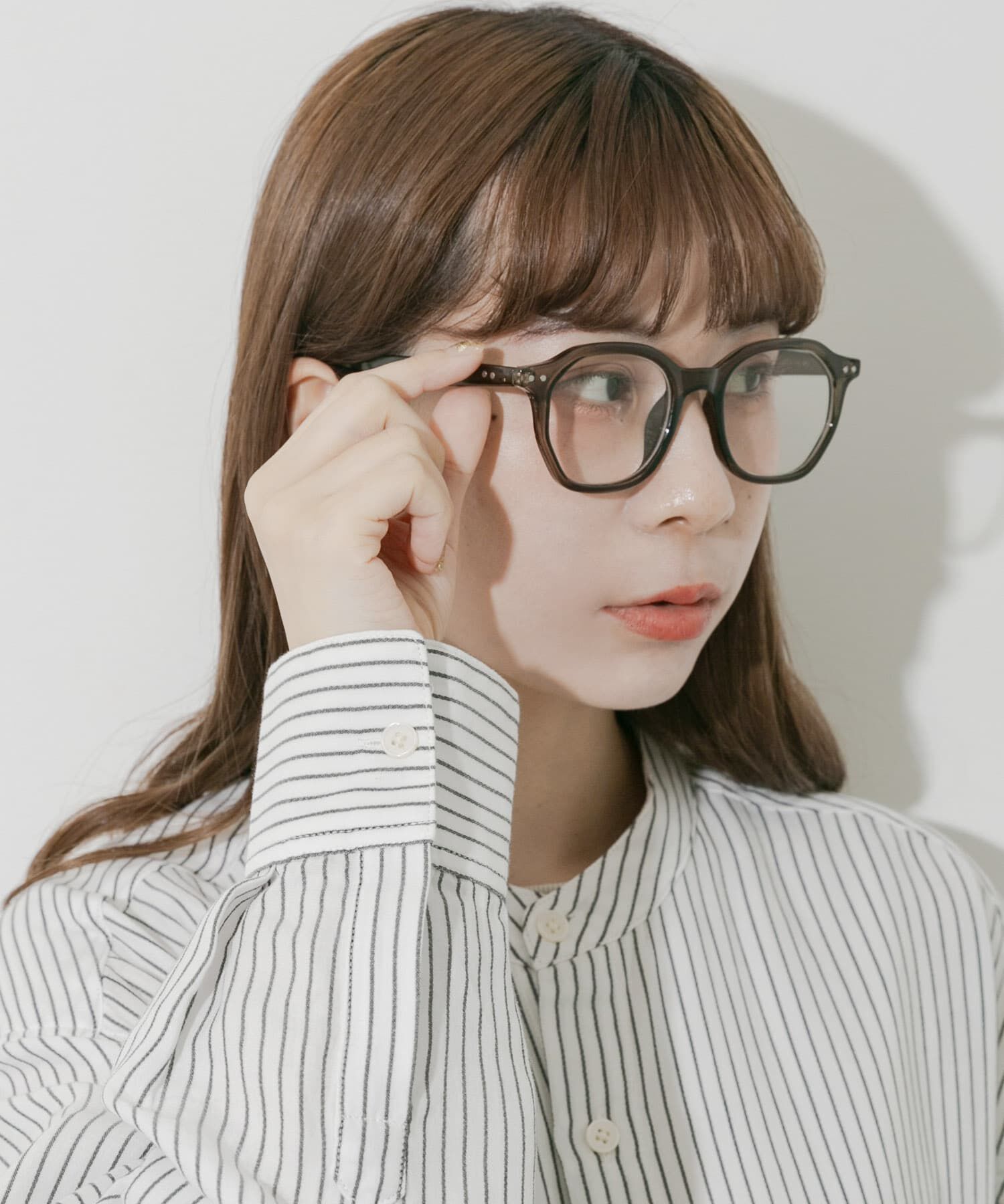 SMELLY「オクタゴンフレームダテメガネ」|メガネ|