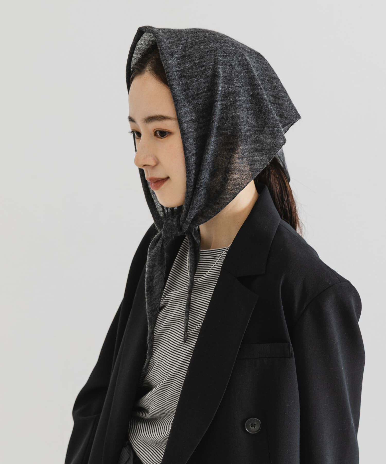 URBAN RESEARCH「ヘアリーストール」|ストール|チャコールグレー