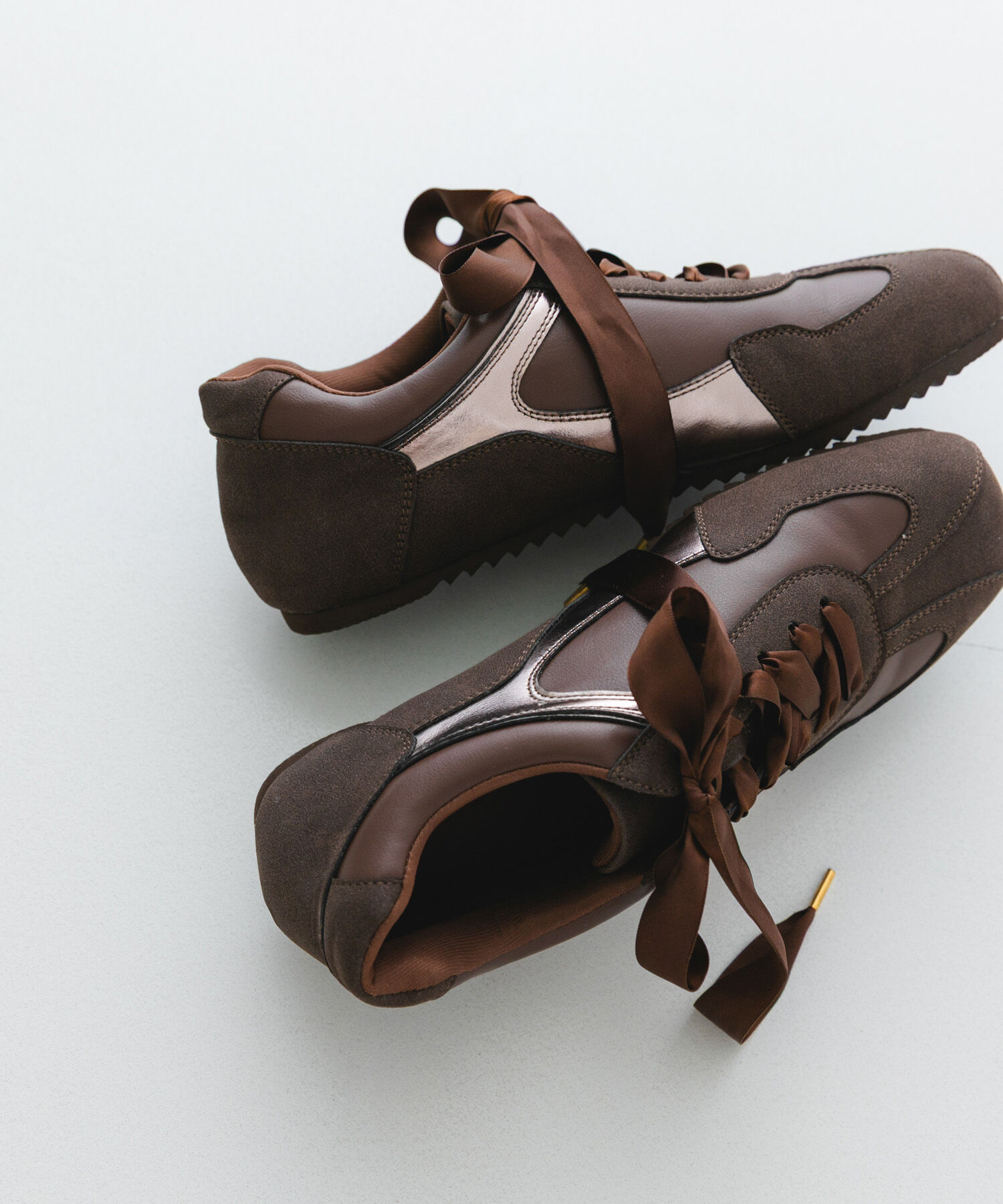 RODE SKO「2WAYリボンスニーカー」|スニーカー|ブラウン系その他