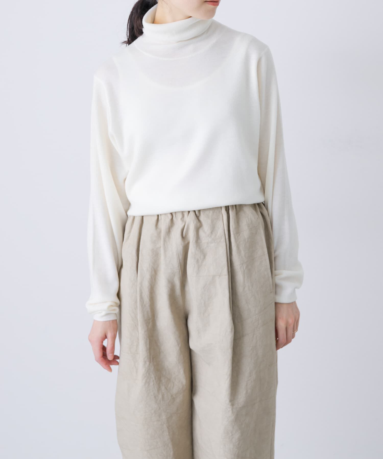 かぐれ「ウールハイゲージタートルネック」|ニット・セーター|