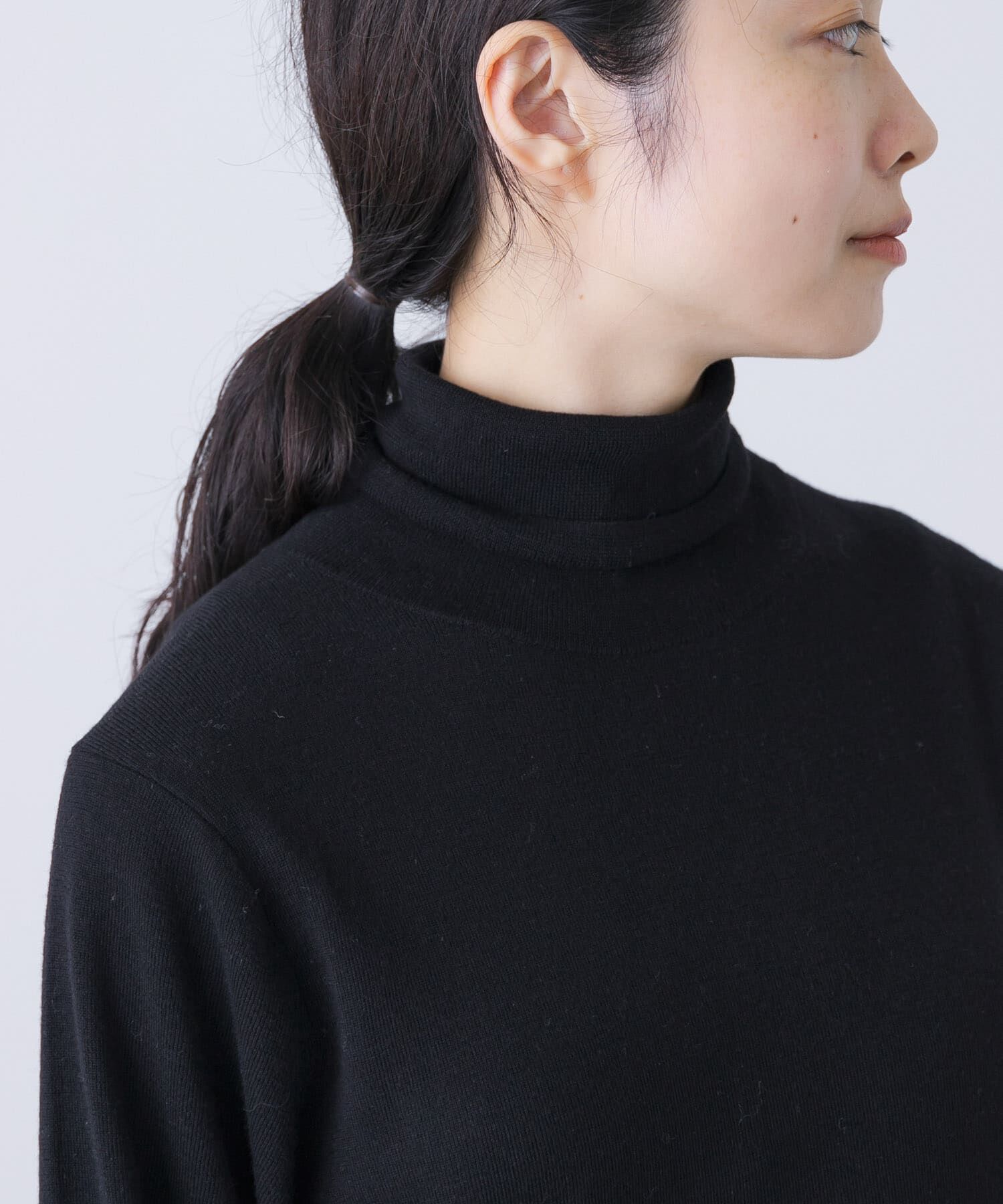 かぐれ「ウールハイゲージタートルネック」|ニット・セーター|