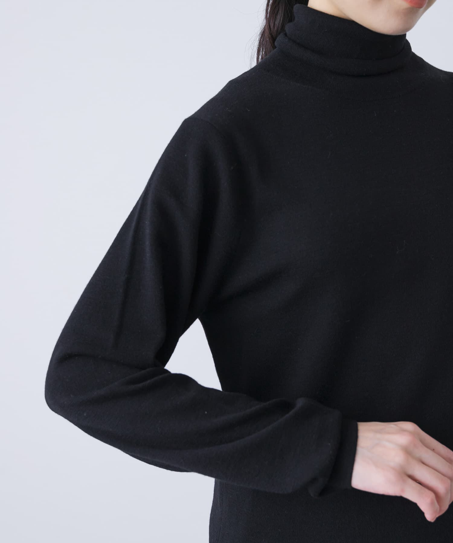 かぐれ「ウールハイゲージタートルネック」|ニット・セーター|