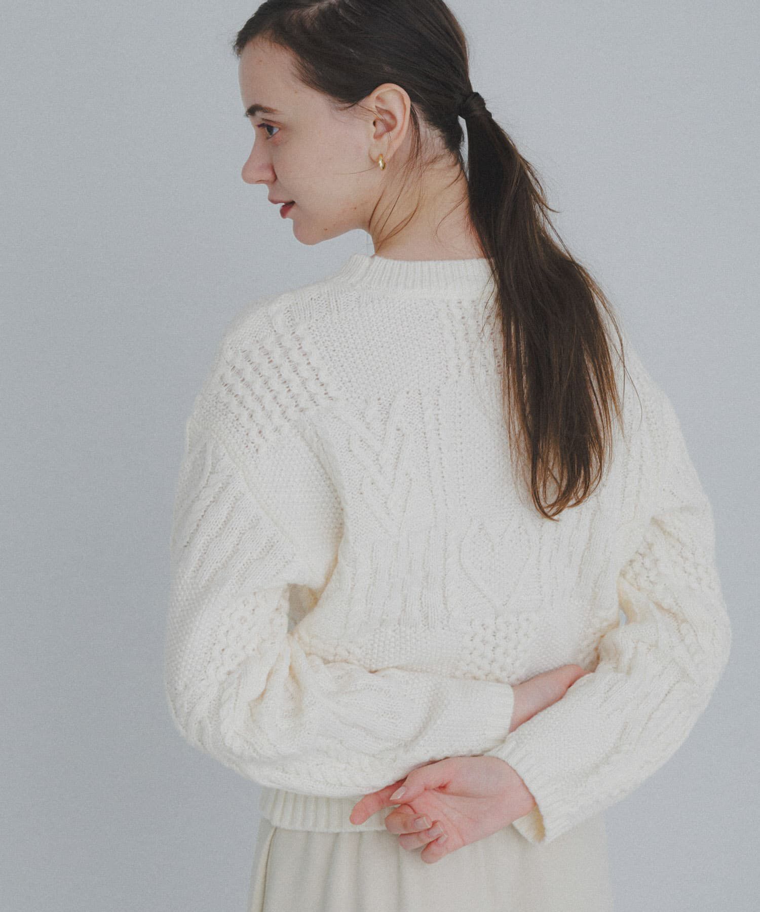 Sonny Label 「パッチワークハートケーブルニット」|ニット・セーター|