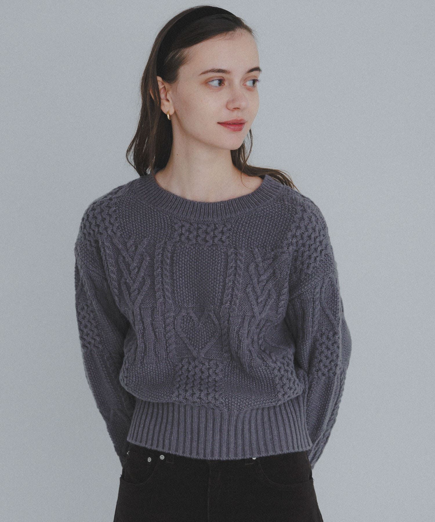 Sonny Label 「パッチワークハートケーブルニット」|ニット・セーター|