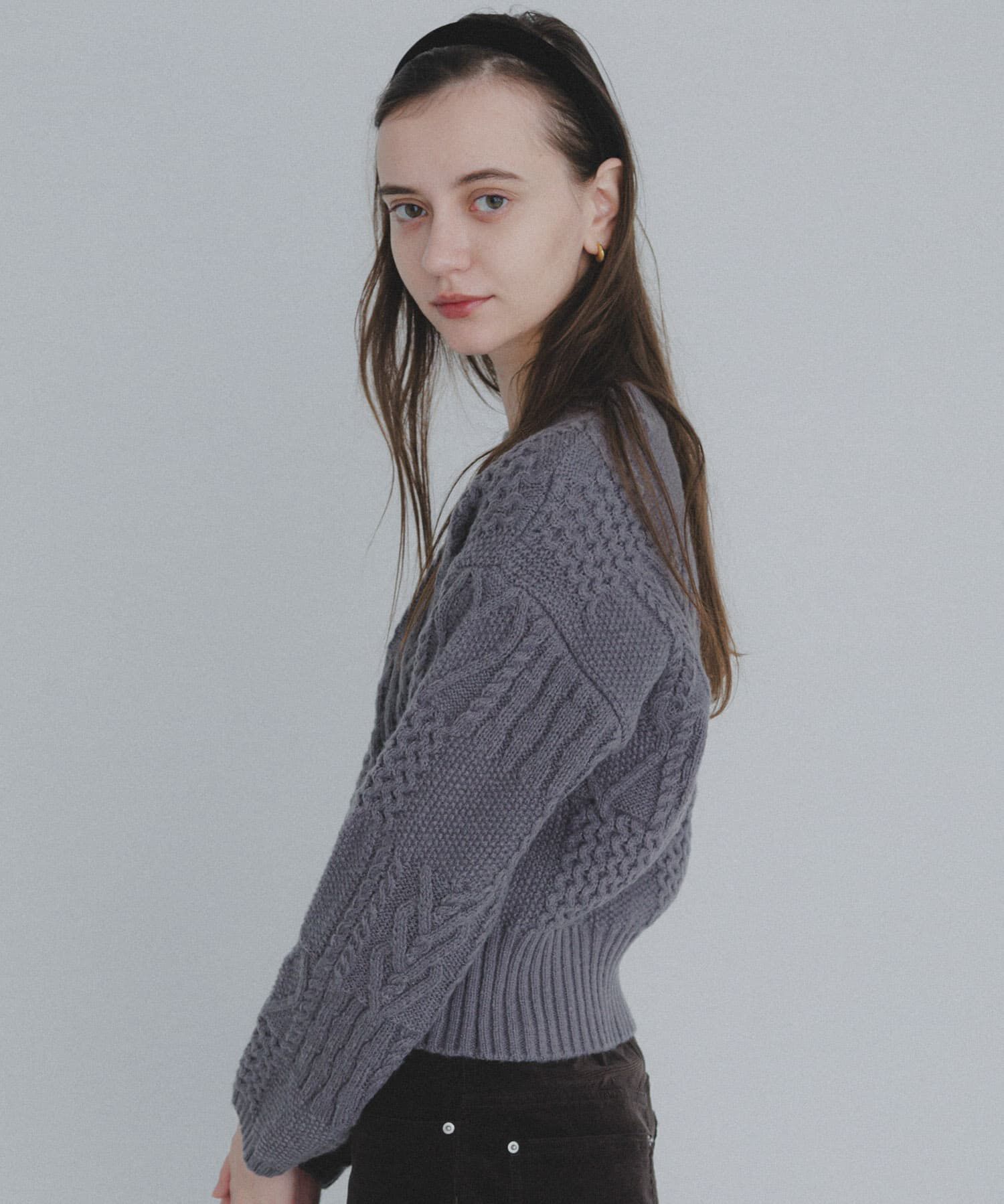 Sonny Label 「パッチワークハートケーブルニット」|ニット・セーター|