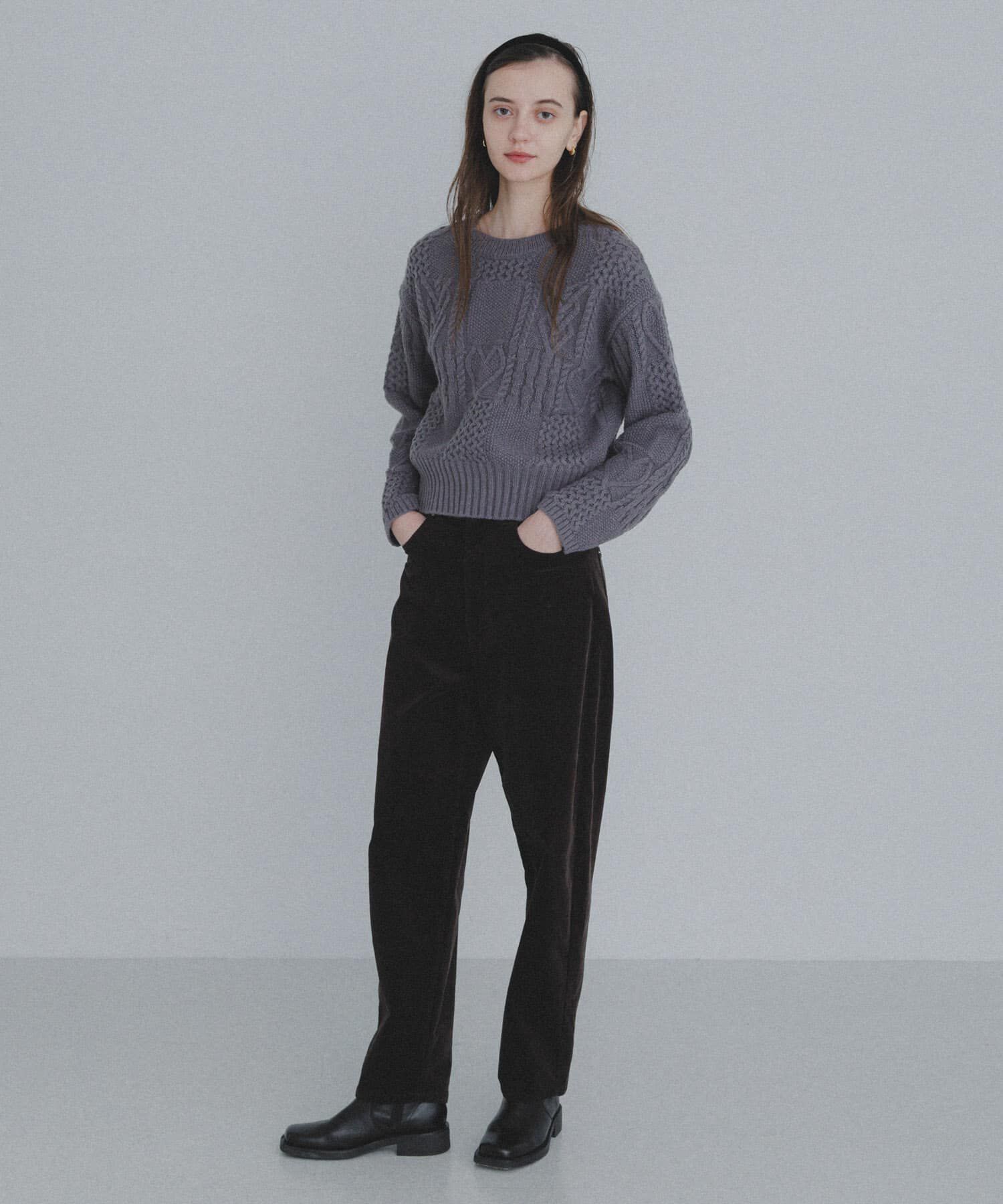 Sonny Label 「パッチワークハートケーブルニット」|ニット・セーター|