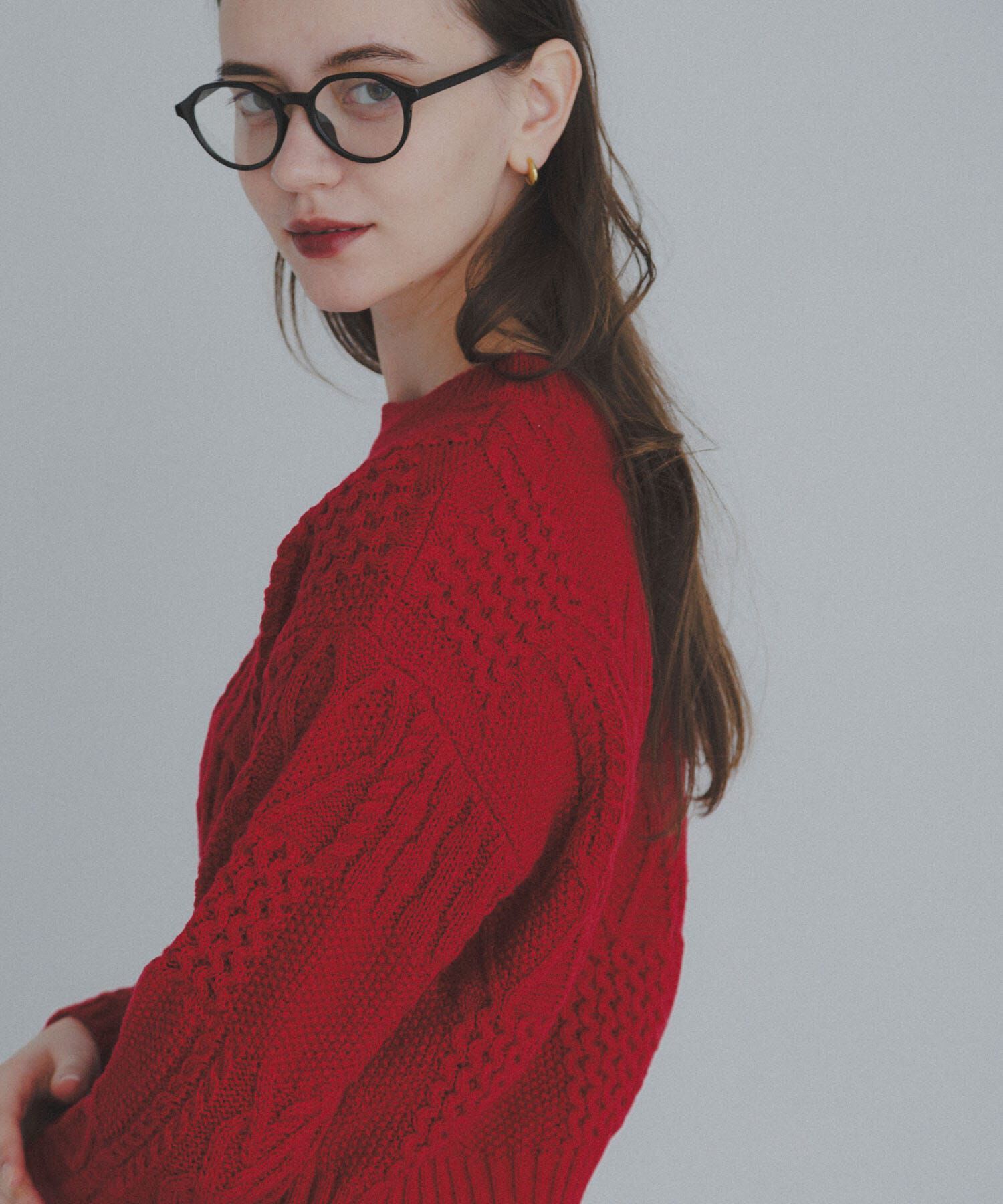 Sonny Label 「パッチワークハートケーブルニット」|ニット・セーター|