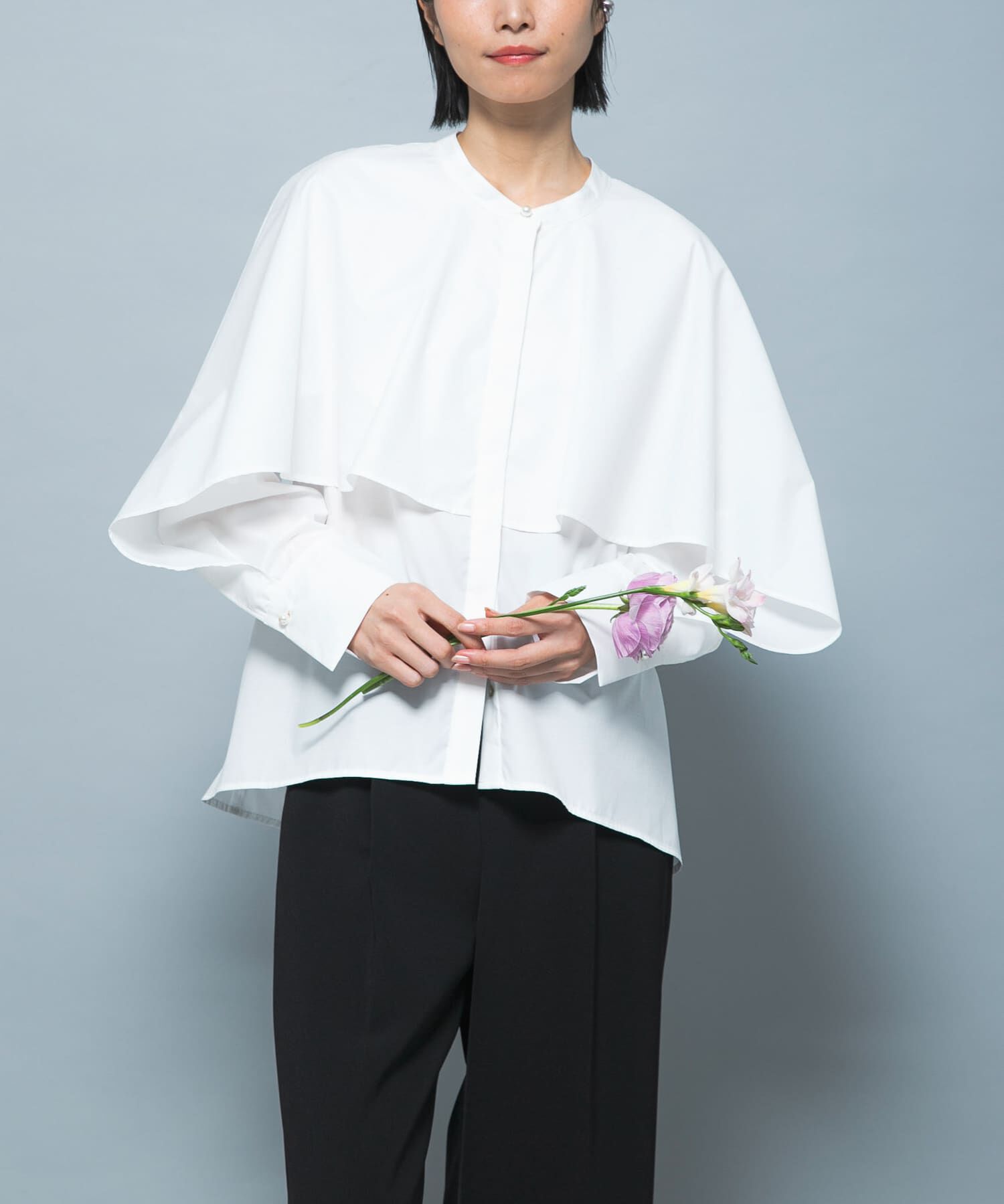 URBAN RESEARCH ROSSO「『別注』CHIGNON&times;ROSSO　ラッフルシャツブラウス」|シャツ・ブラウス|