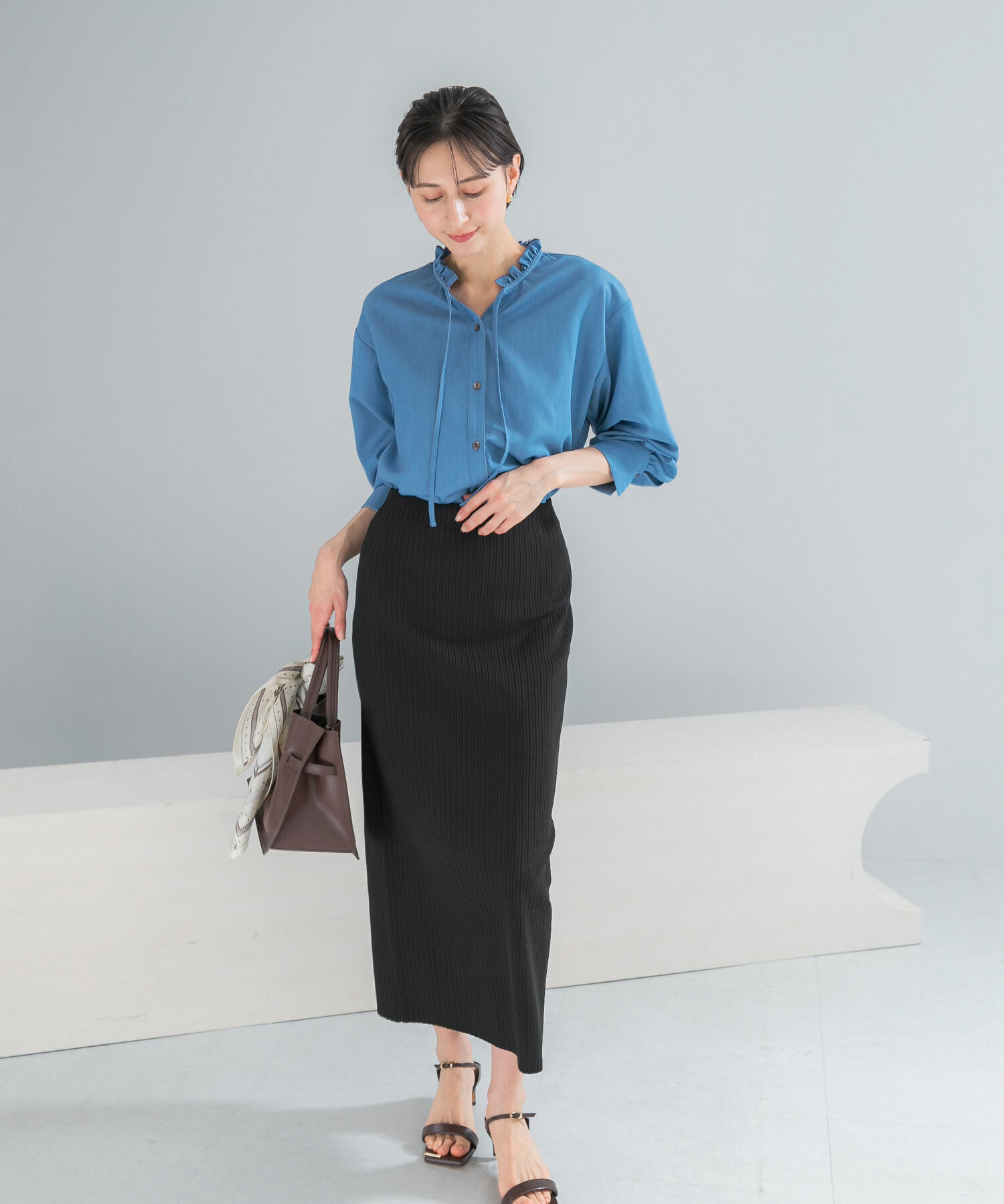 URBAN RESEARCH ROSSO「リブタイトストレートスカート」|スカート|