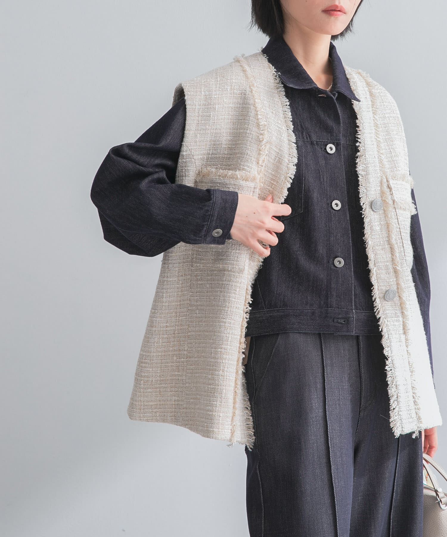 URBAN RESEARCH ROSSO「デニムドルマンジャケット」|デニムジャケット|