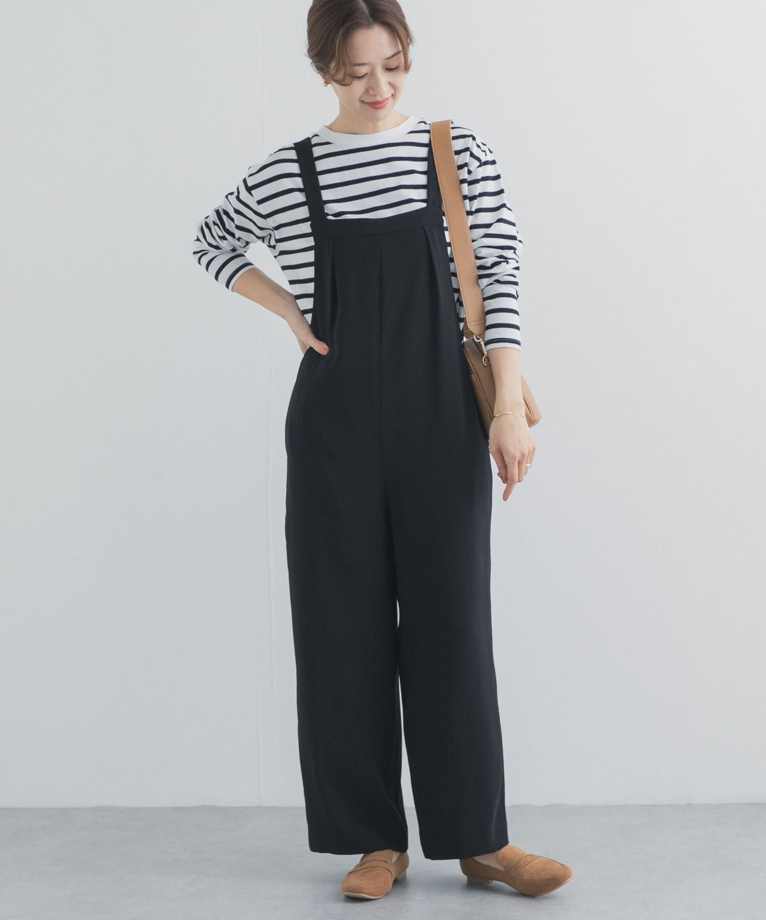 URBAN RESEARCH DOORS「ジョーゼットタックサロペット」|スカート|