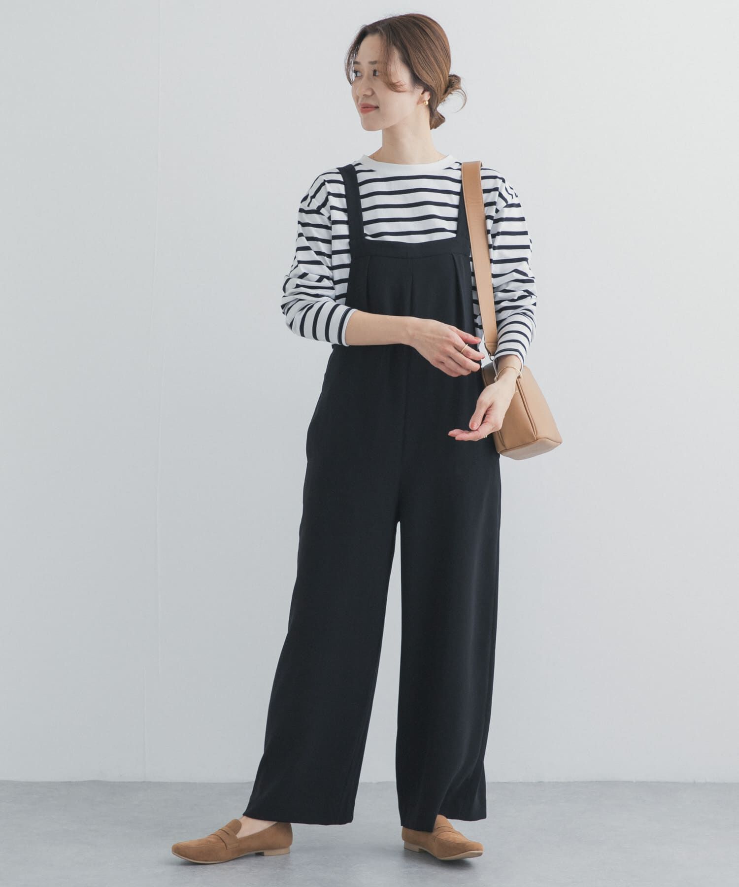 URBAN RESEARCH DOORS「ジョーゼットタックサロペット」|スカート|