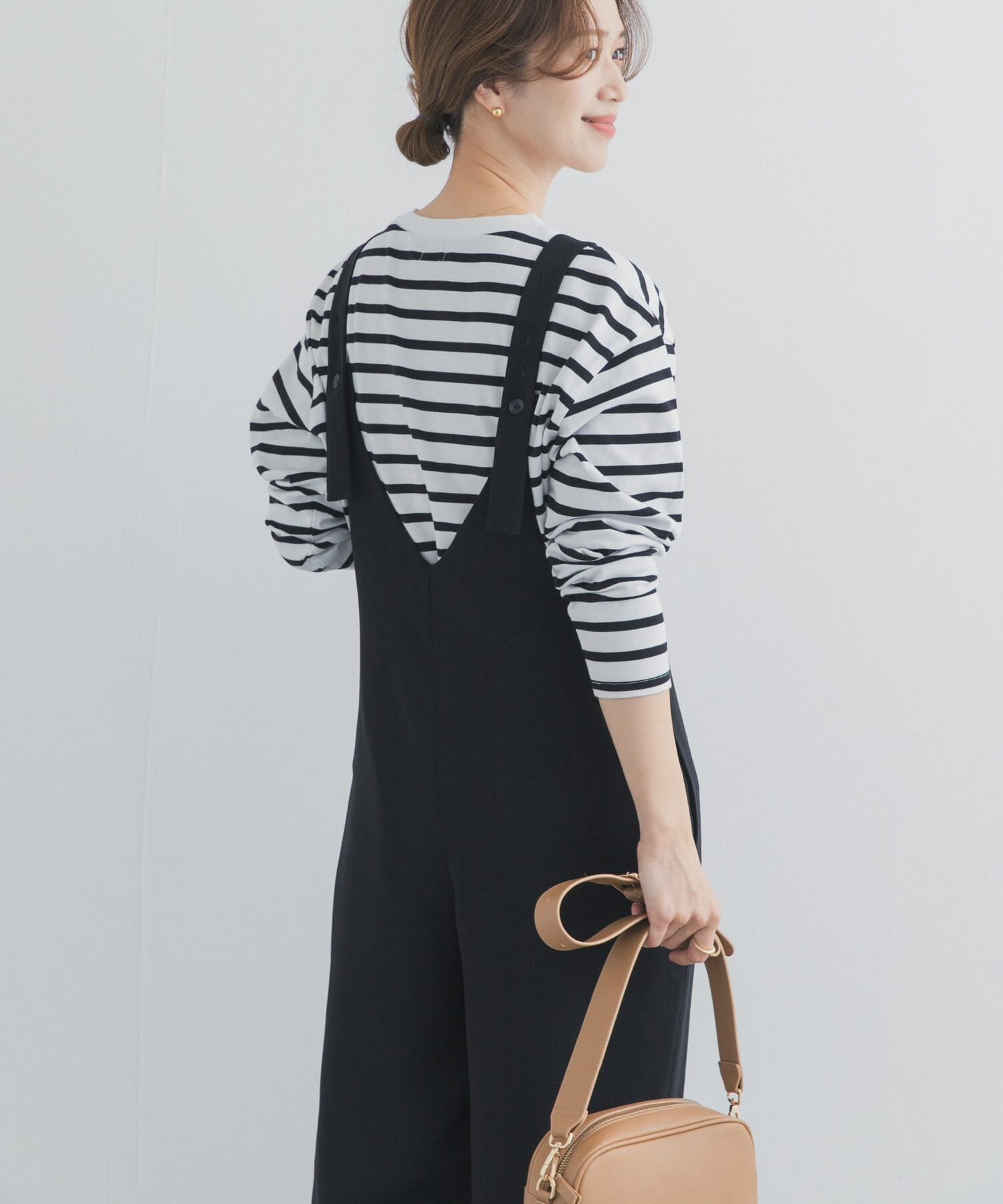 URBAN RESEARCH DOORS「ジョーゼットタックサロペット」|スカート|