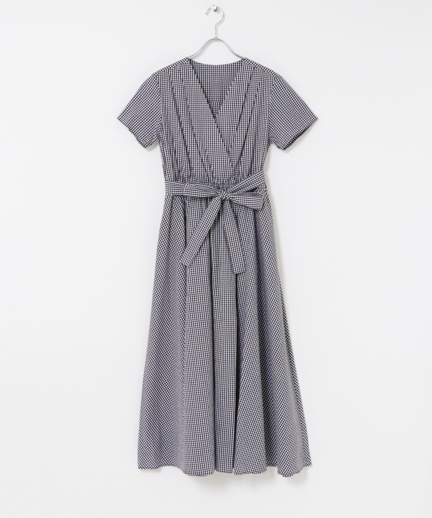 URBAN RESEARCH ROSSO「『WEB限定』チェックカシュクールワンピース」|ワンピース|