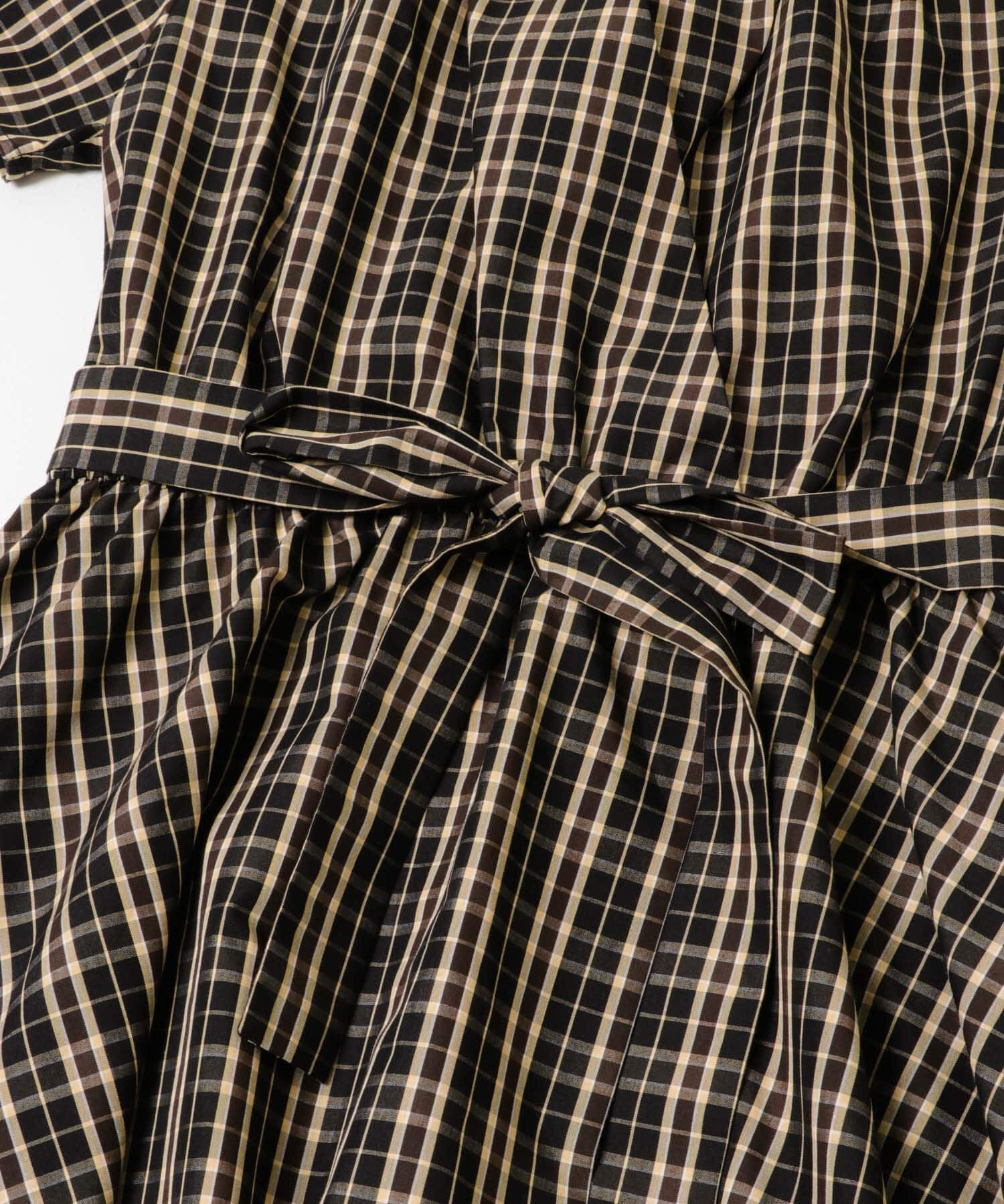 URBAN RESEARCH ROSSO「『WEB限定』チェックカシュクールワンピース」|ワンピース|