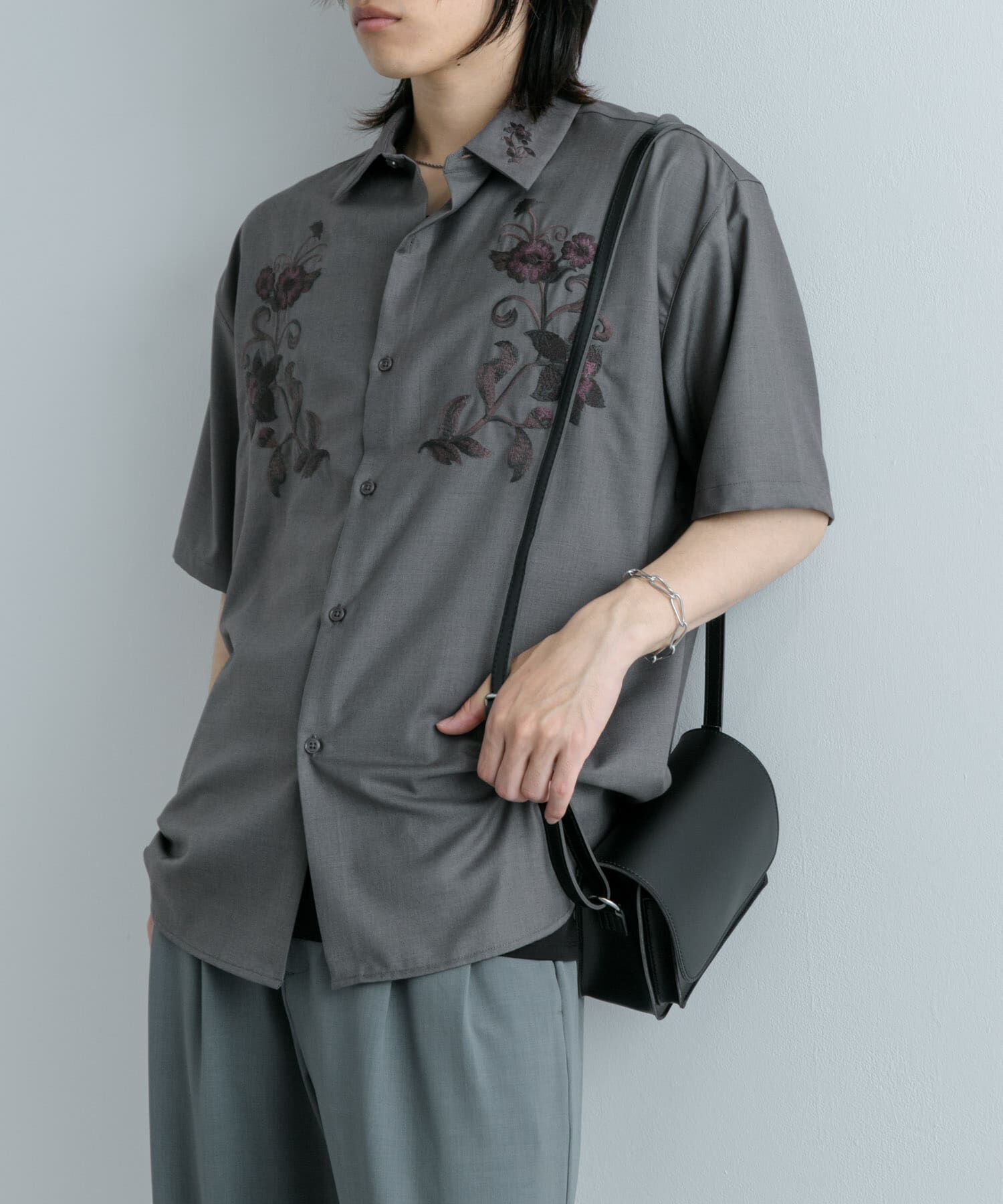 SENSE OF PLACE by URBAN RESEARCH「ボタニカルシシュウシャツ(5分袖)」|シャツ・ブラウス|