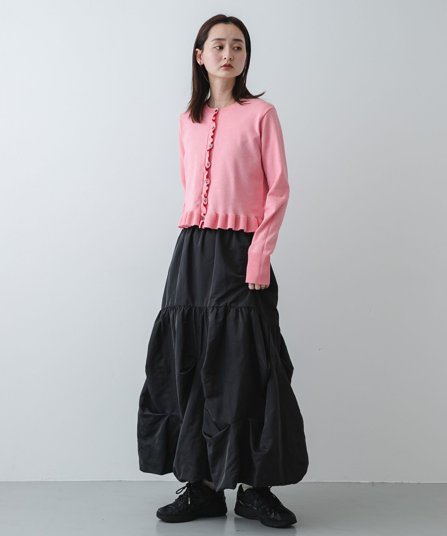 SENSE OF PLACE by URBAN RESEARCH「『洗濯可』フリルトリムニットカーディガン」|ニット・セーター|