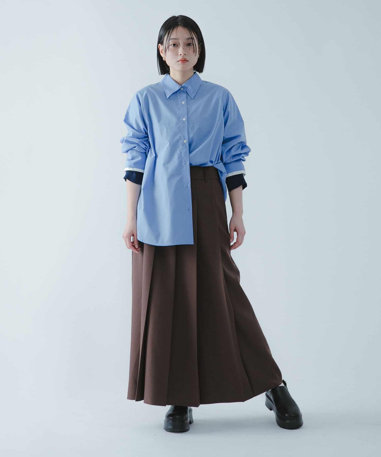 SENSE OF PLACE by URBAN RESEARCH「『撥水/防花粉』SKINProofフロントプリーツスカート」|スカート|