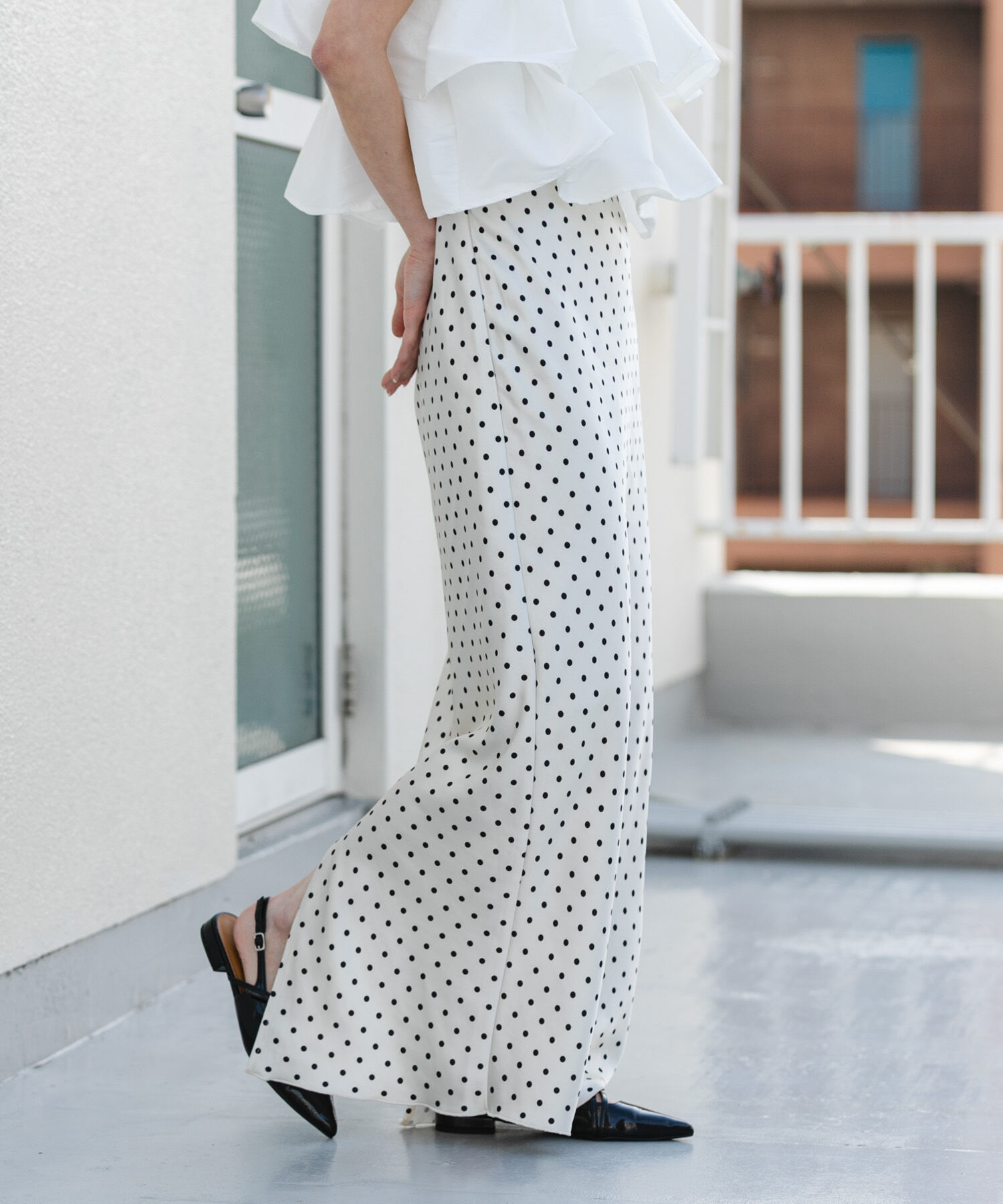 SENSE OF PLACE by URBAN RESEARCH「サテンアイラインスカート」|スカート|