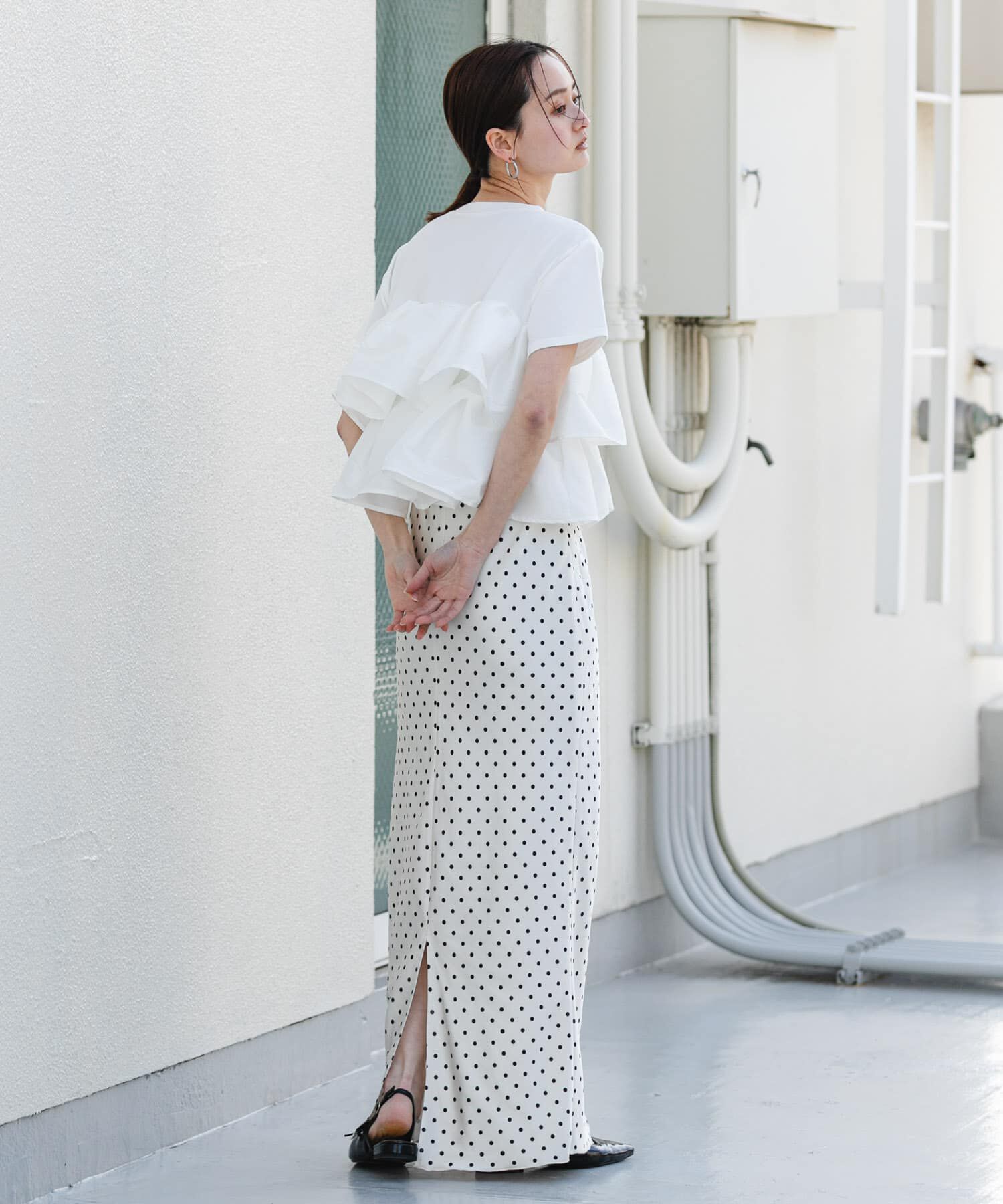 SENSE OF PLACE by URBAN RESEARCH「サテンアイラインスカート」|スカート|