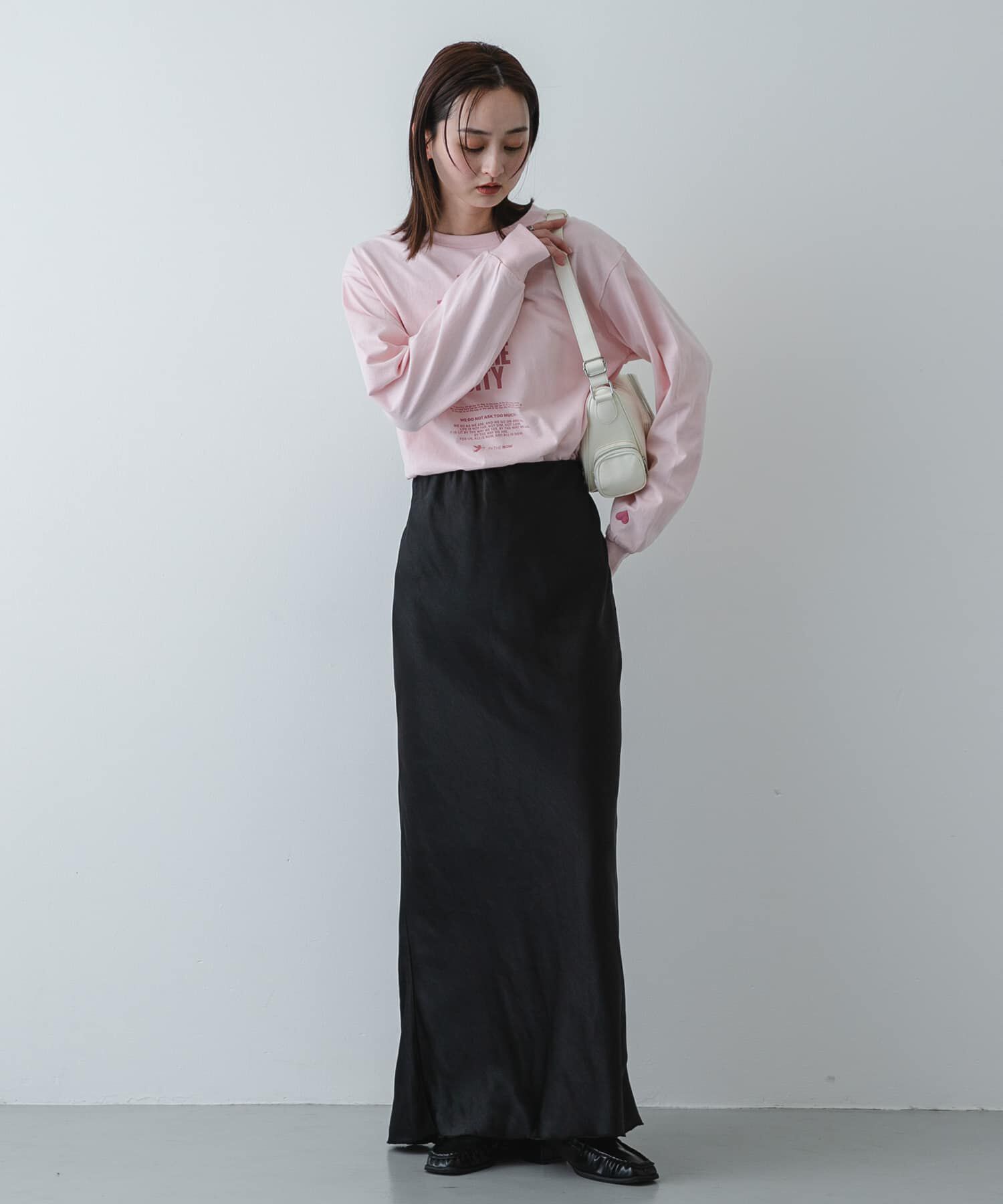 SENSE OF PLACE by URBAN RESEARCH「サテンアイラインスカート」|スカート|